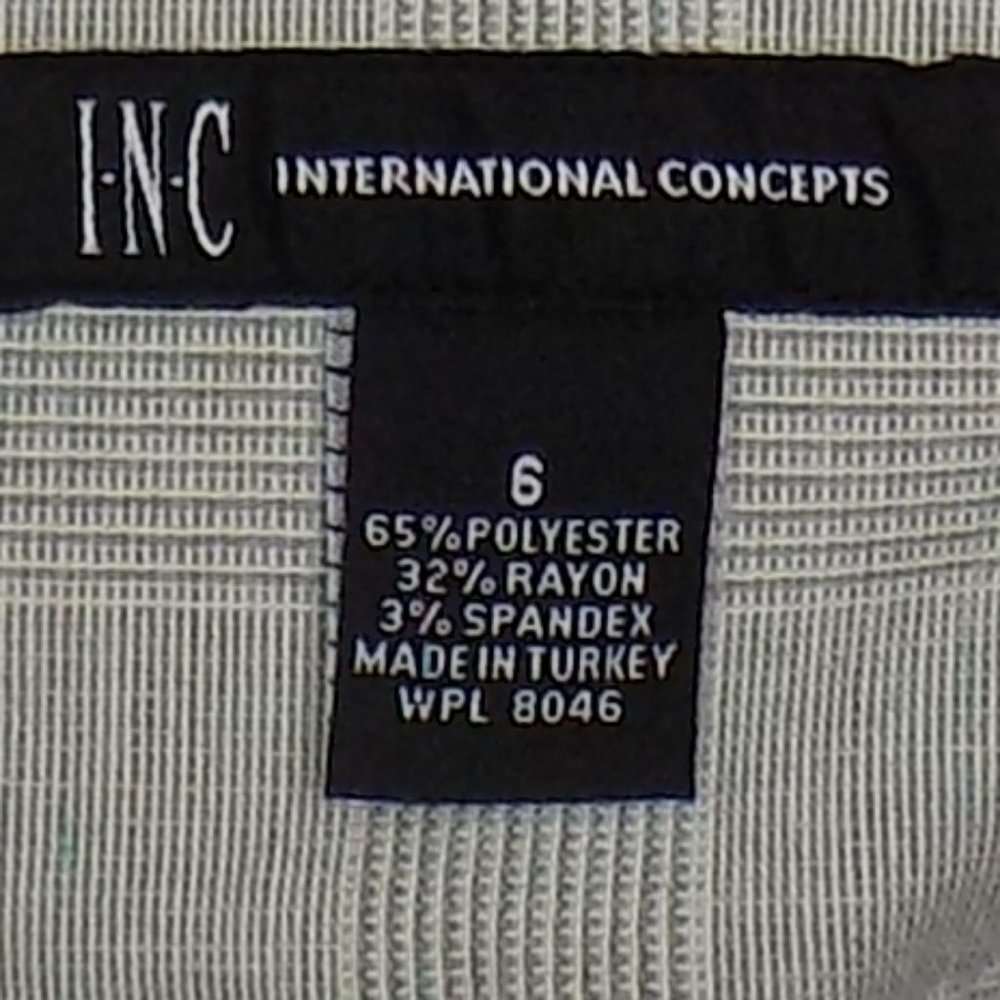 INC International Concepts Plaid Wide Leg Pants Size 6 NWT - Picture 6 of 8